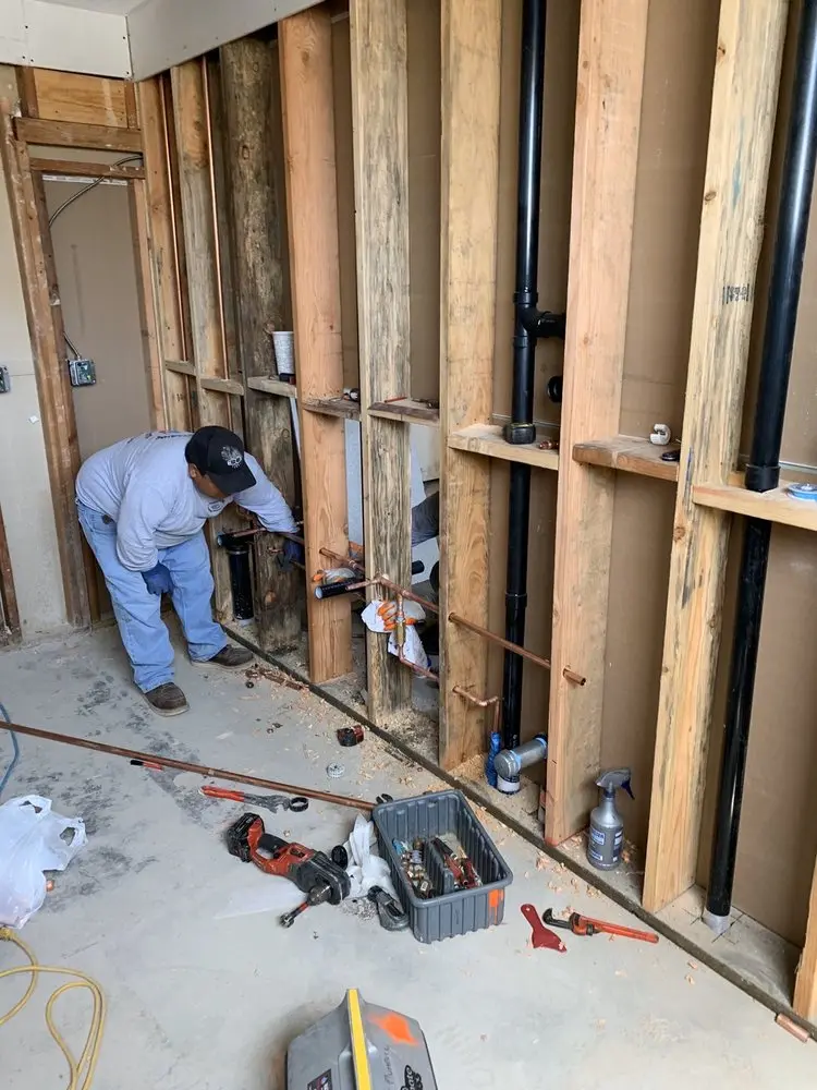 Commercial rough-in plumbing for Commercial Plumbing in HIghland Park